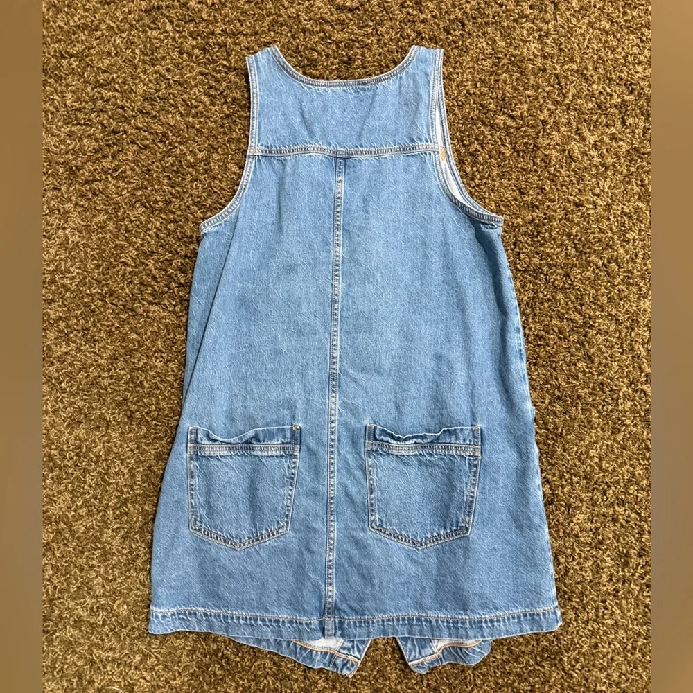American Eagle Outfitters Light Blue Denim Pinafore - Picture 3 of 3